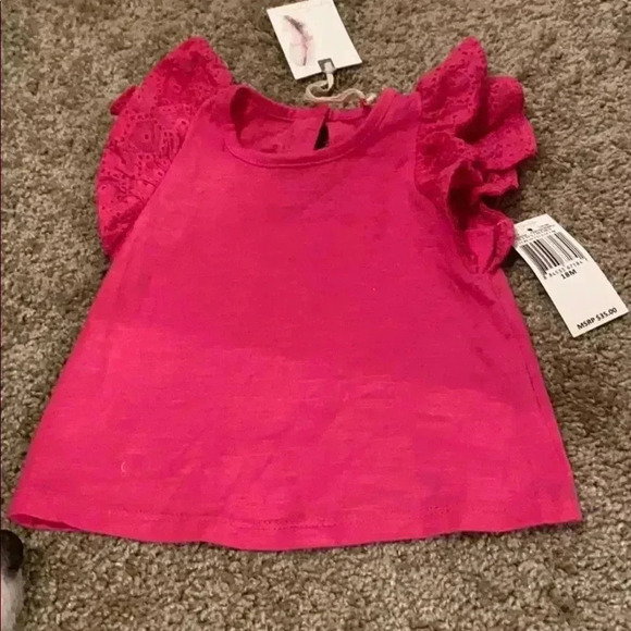 18 Mos magenta top frill Jessica Simpson NWT - Picture 1 of 5